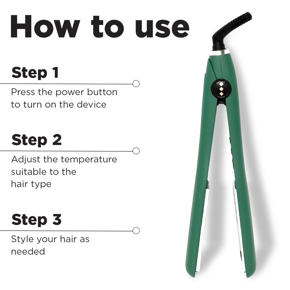 Ikonic Professional Pro Titanium Crimp Emerald Hair Crimper Buy at Indicrest Image 6