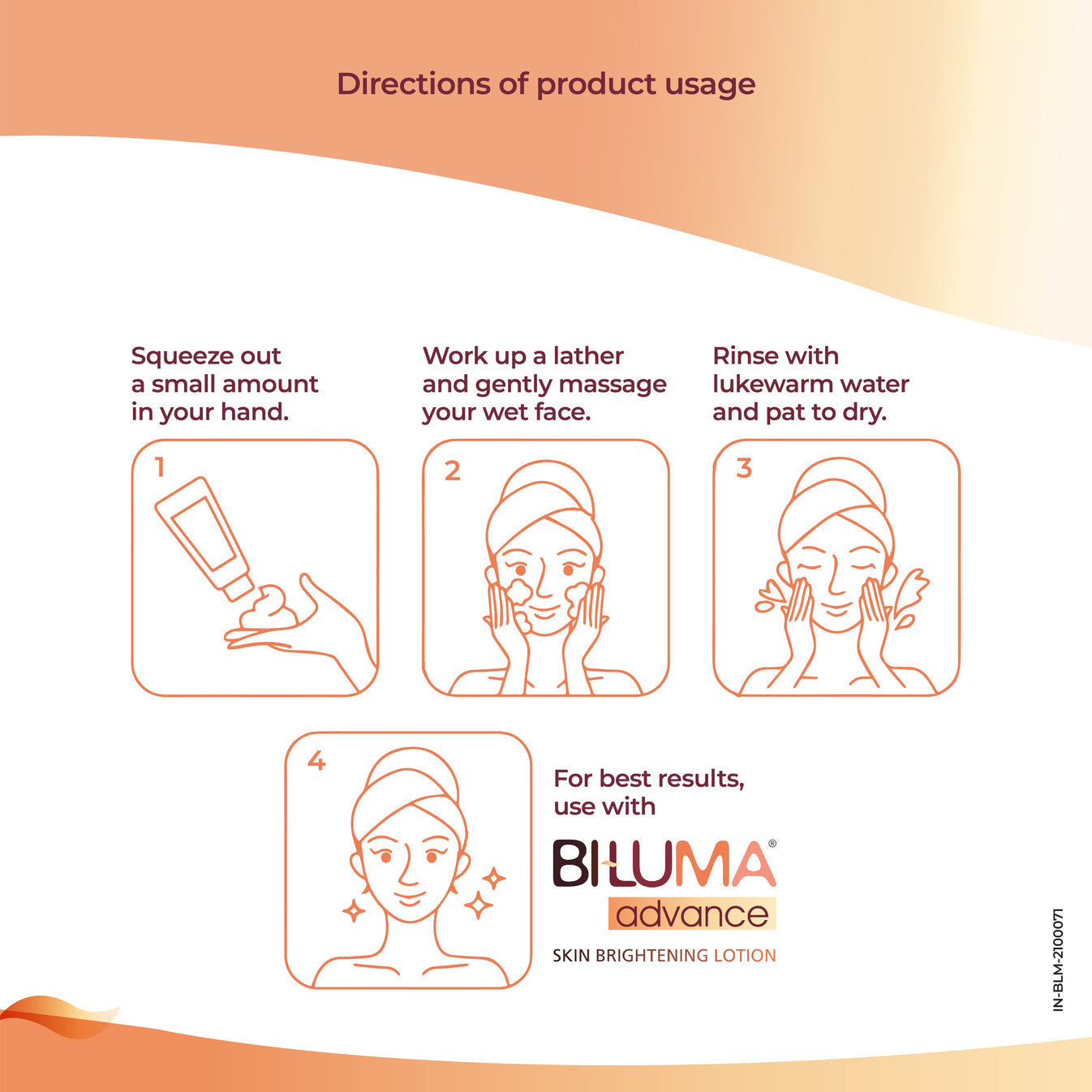 Biluma Advance Skin Brightening Face Wash 100ml Buy at Indicrest Image 4