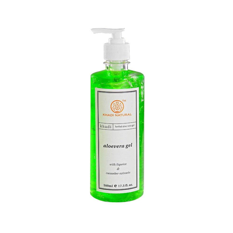 Khadi Aloevera Herbal Gel Dispenser 500ml - Indicrest Buy at Indicrest