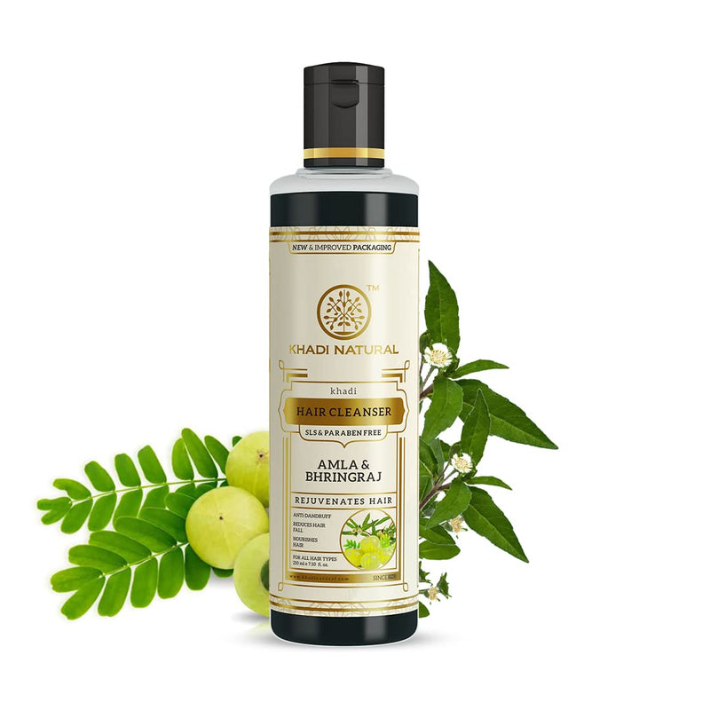 Khadi Amla & Bhringraj Hair Cleanser 210ml - Indicrest Buy at Indicrest
