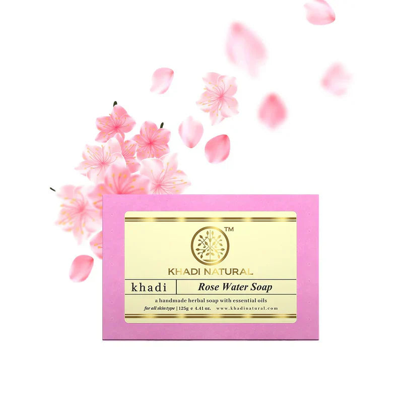Khadi Rose Water Soap 125g - Indicrest Buy at Indicrest