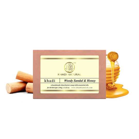 Khadi Woody Sandal & Honey Soap 125g - Indicrest Buy at Indicrest