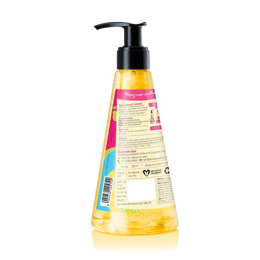 Plum Lily Miss Sunshine Shower Gel by Plum BodyLovin' | SLS-Free | Hydrating Formula | Fruity-Floral Fragrance | Aloe-Infused Body Wash, 240ml Buy at Indicrest Image 9