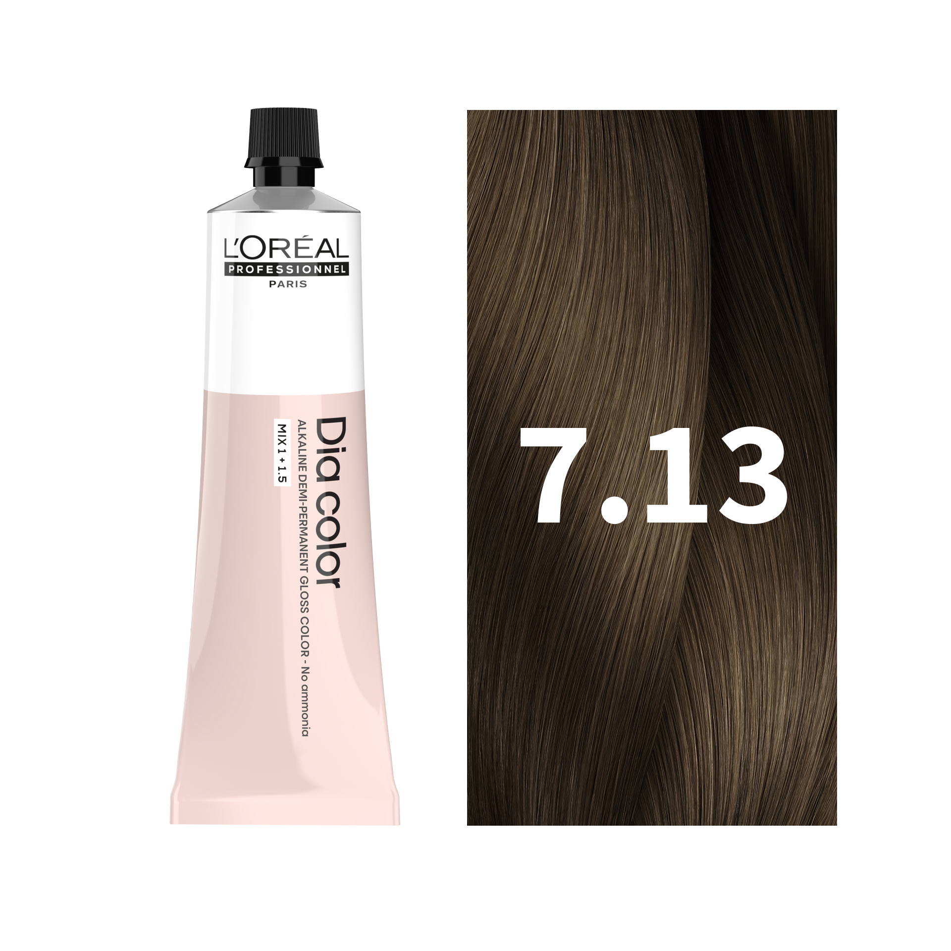 L'Oreal Professionnel Paris Dia Color 7.13 - Ash Golden Blonde Hair Color, 60ml Buy at Indicrest