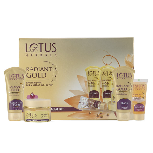 Lotus Herbals Radiant Gold Cellular Glow Facial Kit, (170gm) - Indicrest Buy at Indicrest Image 5