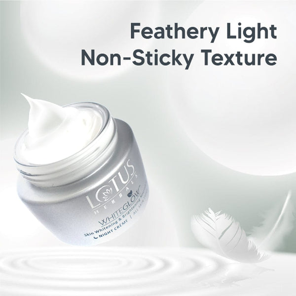 Lotus Herbals Cream, White Glow Skin Whitening & Brightening Nourishing Night Creme (60g) - Indicrest Buy at Indicrest Image 3