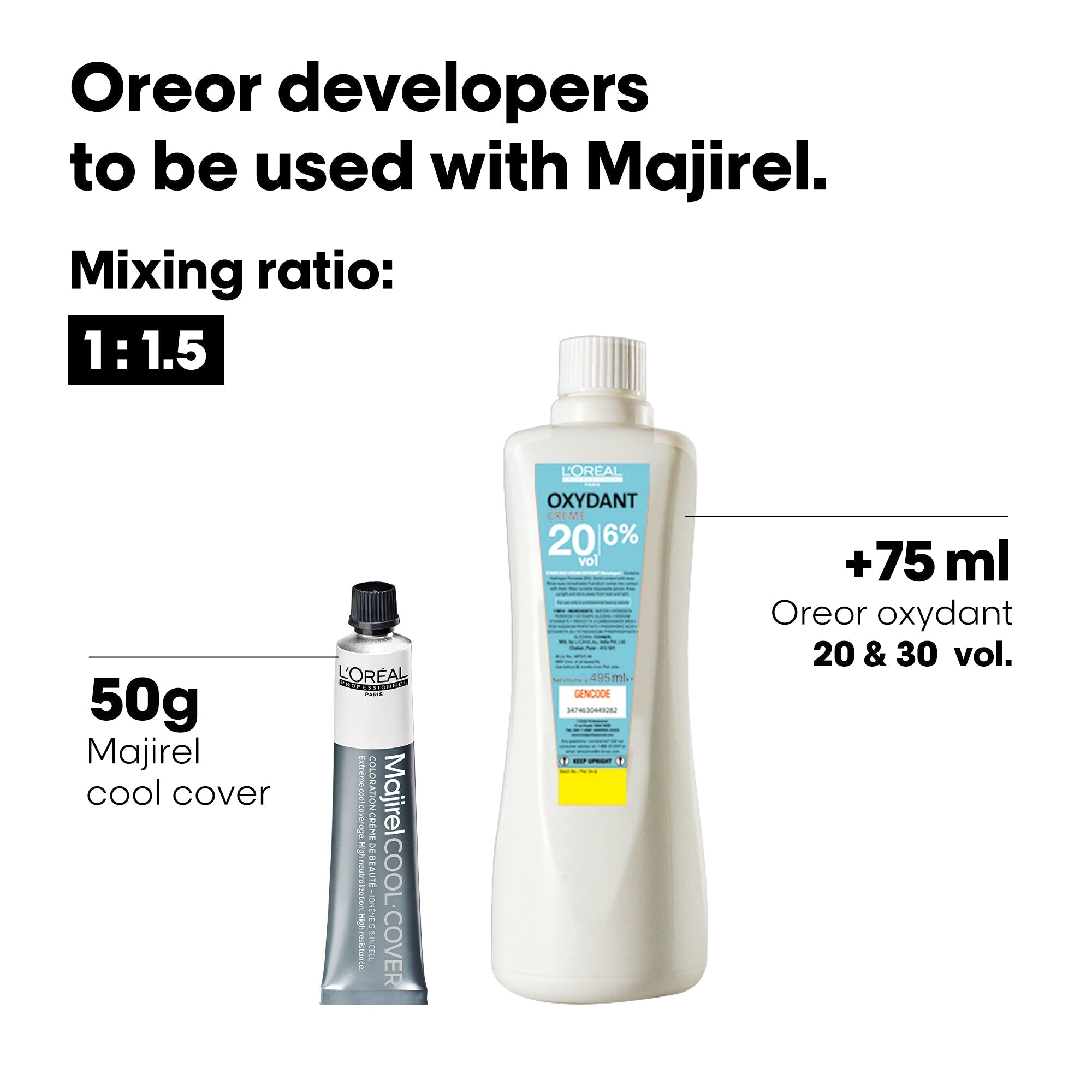 L'Oreal Professionnel Paris Majirel - Cool Cover 7.11 (Deep Ash Blonde) Hair Color, 49.5 g Indicrest Buy at Indicrest Image 5