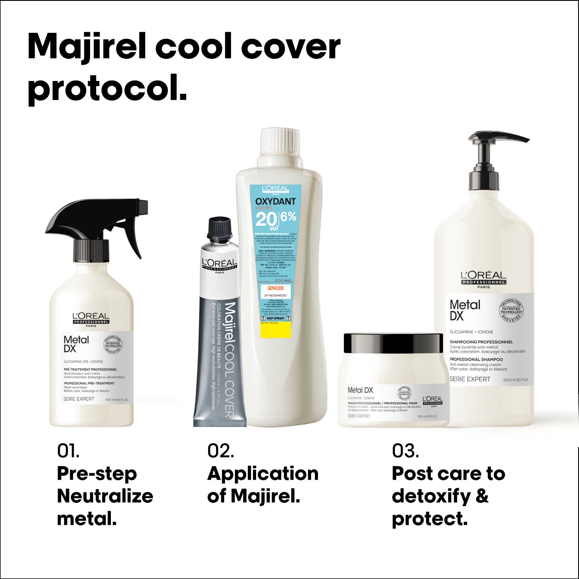 L'Oreal Professionnel Paris Majirel - Cool Cover 7.11 (Deep Ash Blonde) Hair Color, 49.5 g Indicrest Buy at Indicrest Image 6