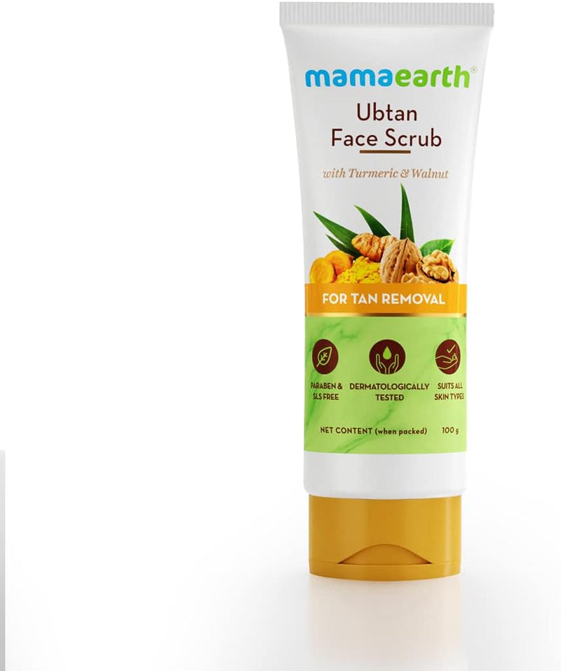 Mamaearth Ubtan Face Scrub, 100ml - Indicrest Buy at Indicrest