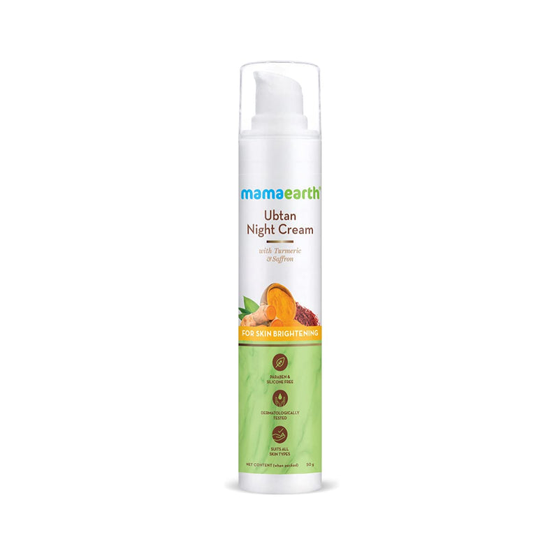 Mamaearth Ubtan Night Cream, 50g - Indicrest Buy at Indicrest