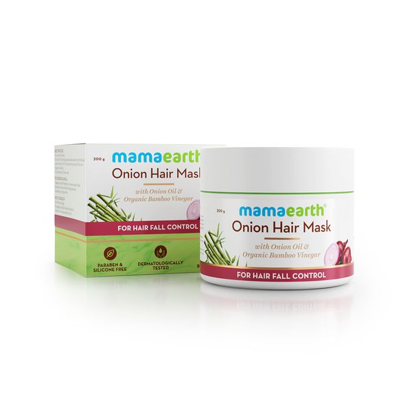 Mamaearth Onion Hair Mask with Bamboo Vinegar 200ml Buy at Indicrest