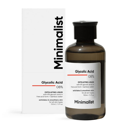 Minimalist Glycolic Acid 8% Exfoliating Liquid, 150ml - Indicrest Buy at Indicrest