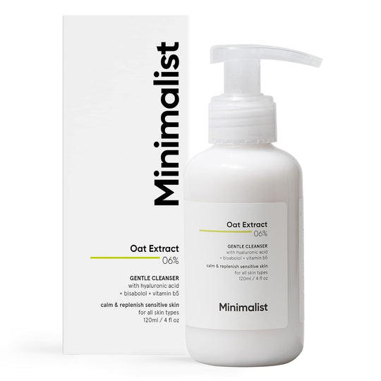 Minimalist Oat Extract 6% Gentle Cleanser, 120ml - Indicrest Buy at Indicrest