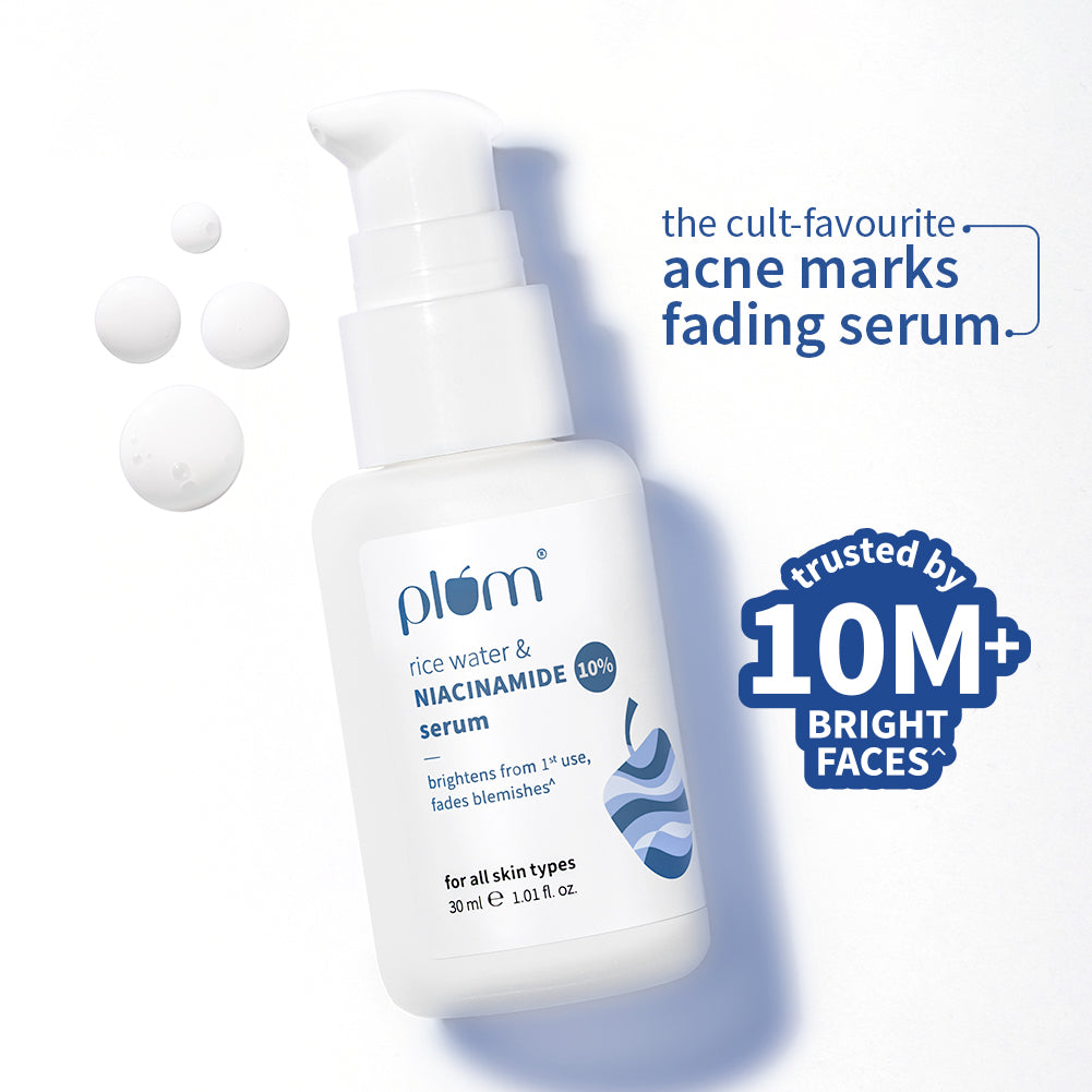 Plum 10% Niacinamide & Rice Water Brightening Face Serum | Brightens From 1st Use | 2X Instant Hydration | Dermat-Tested, 30ml Buy at Indicrest Image 15