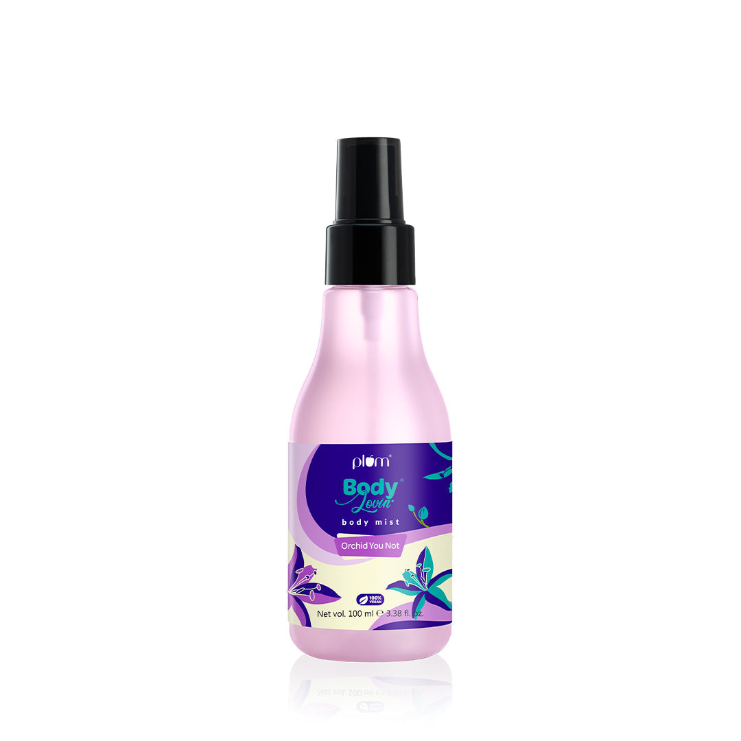 Plum Orchid-You-Not Body Mist by Plum BodyLovin' | Long Lasting | Travel-Friendly | Fresh Floral Fragrance | Perfume Body Spray, 150ml Buy at Indicrest Image 11