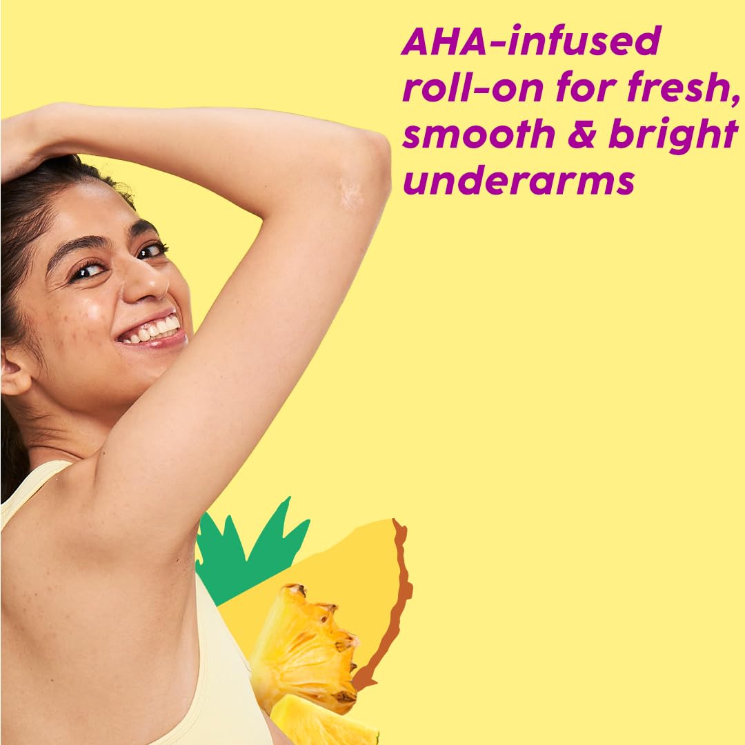 Plix Pineapple Underarm Roll-On for Odour Control & Bright Underarms, 50ml Buy at Indicrest Image 3