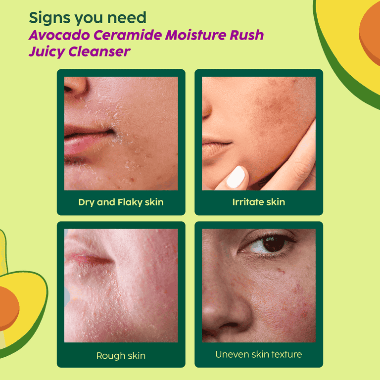Plix Avocado Ceramide Moisture Rush Juicy Cleanser To Strengthen Your Skin Barrier, 100ml Buy at Indicrest Image 4