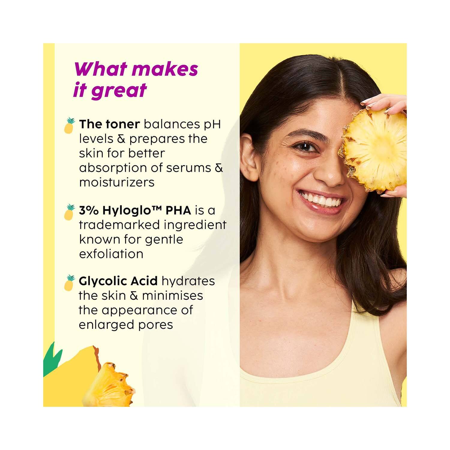 Plix Pineapple Exfoliating Fruity Toner for Smooth, Refined Skin, 150ml Buy at Indicrest Image 4