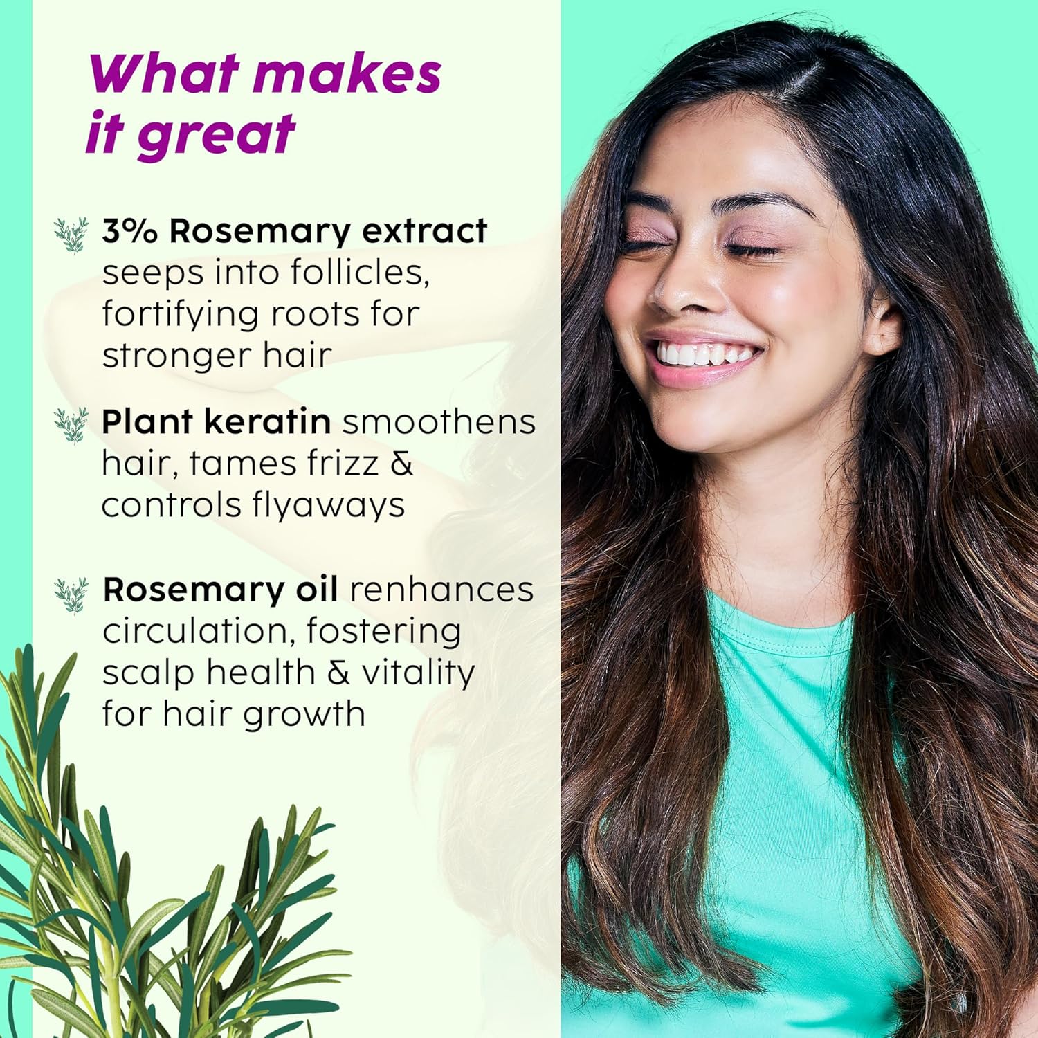Plix Rosemary Anti-Hairfall Advanced Shampoo for Stronger, Fuller Hair, 200ml Buy at Indicrest Image 3