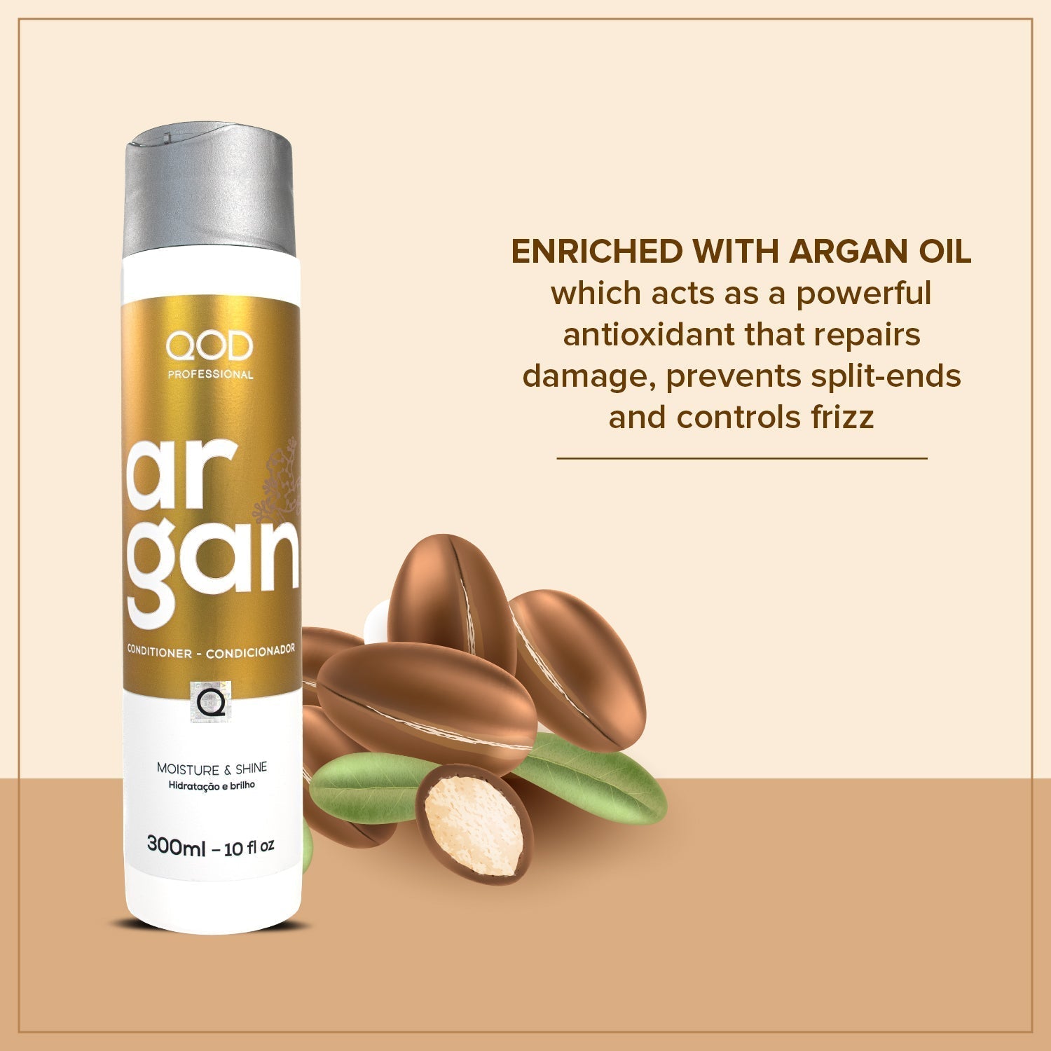 QOD nourishing conditioner for dry damaged hair