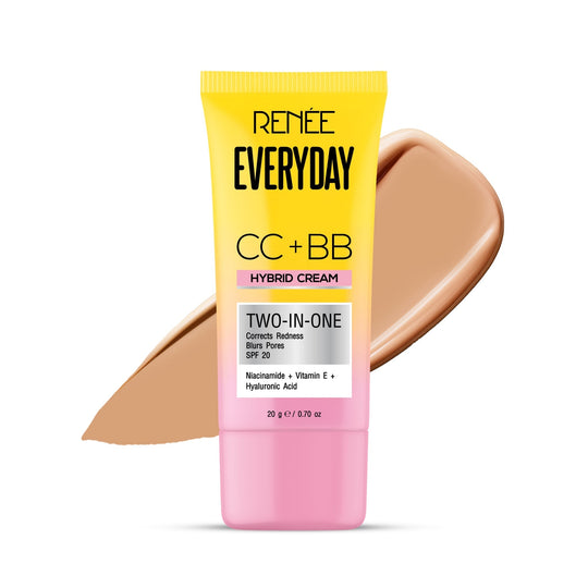 RENEE Everyday CC + BB Hybrid Cream With SPF 20, Classic Frappe,20g Buy at Indicrest