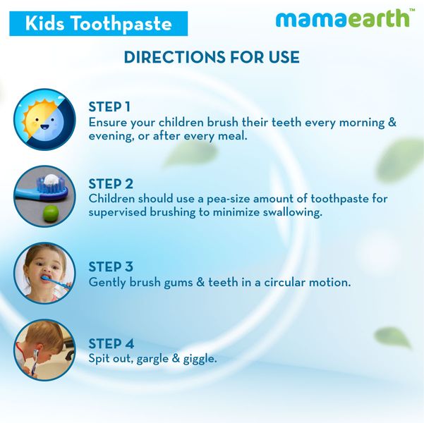 Sulfate Free Orange Toothpaste for Toddlers and Young Kids
