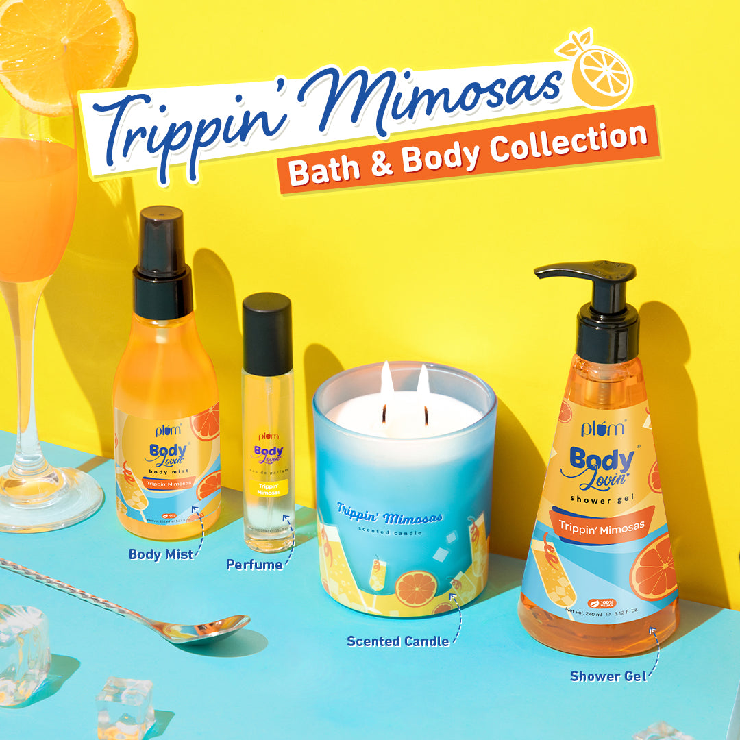 Plum Trippin' Mimosas Body Mist by Plum BodyLovin' | Long Lasting | Travel-Friendly | Citrusy Fragrance | Perfume Body Spray, 150ml Buy at Indicrest Image 8