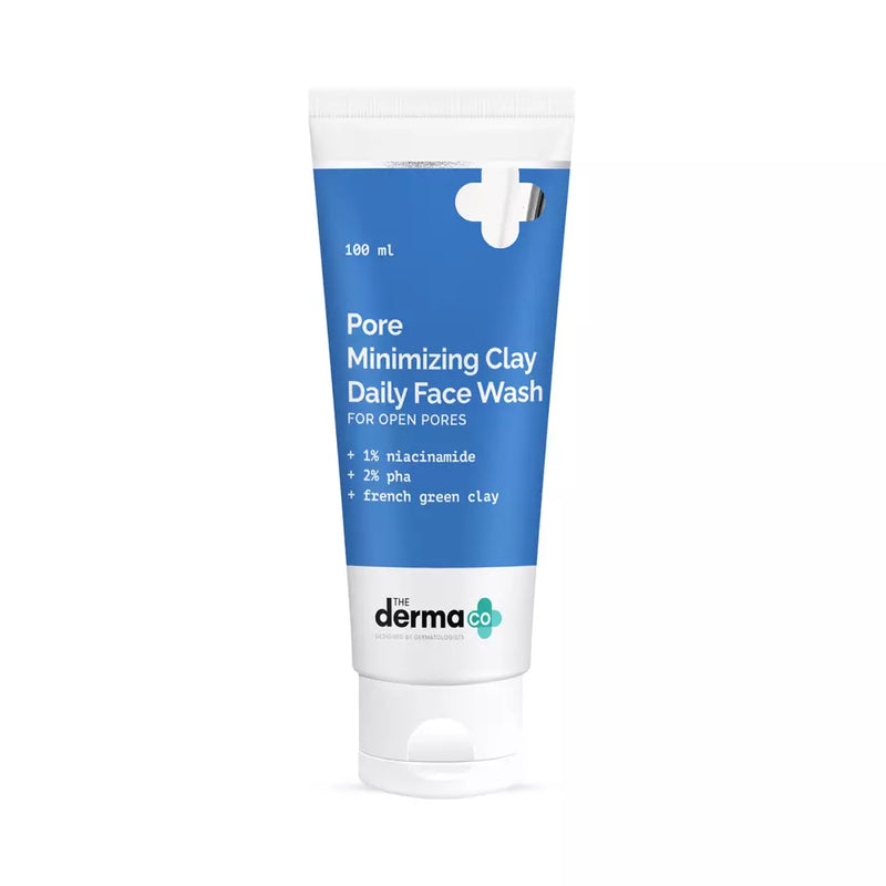 The Derma Co Pore Minimizing Clay Daily Face Wash 100ml - Indicrest Buy at Indicrest