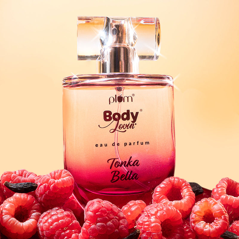Plum Tonka Bella Eau De Parfum (Perfume) by Plum BodyLovin' | Long Lasting | Fruity-Floral Fragrance | Supremely Luxurious, 50ml Buy at Indicrest