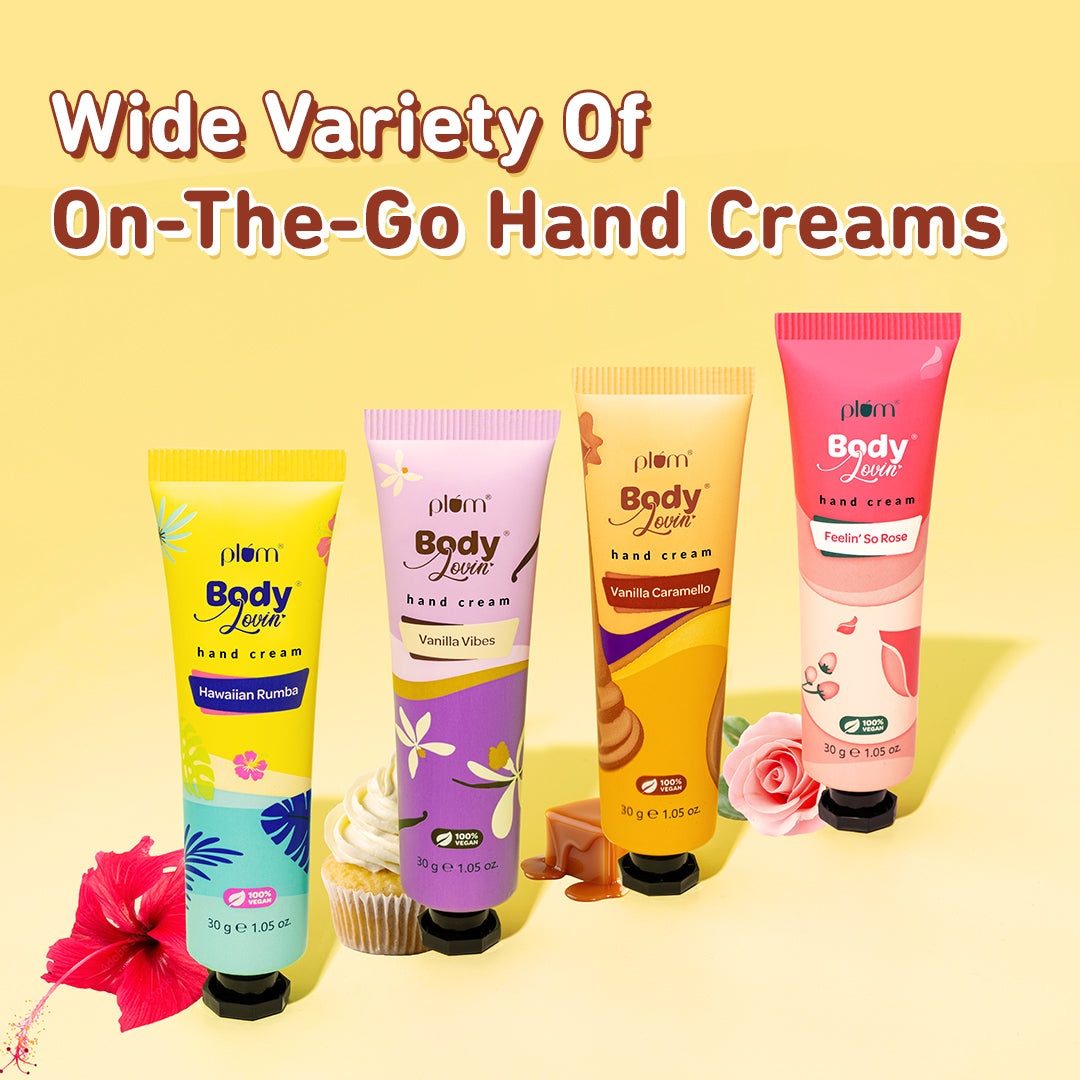 Plum Vanilla Caramello Hand Cream by Plum Body Lovin' | Ultra Moisturizing With Shea Butter | Warm Vanilla & Delicious Caramel Fragrance | Non-Greasy & Lightweight, 30g Buy at Indicrest Image 7