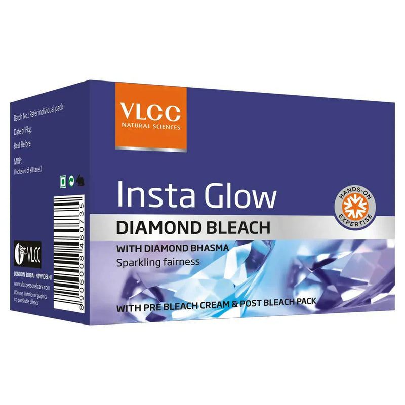 VLCC Insta Glow Diamond Bleach 220g - Indicrest Buy at Indicrest