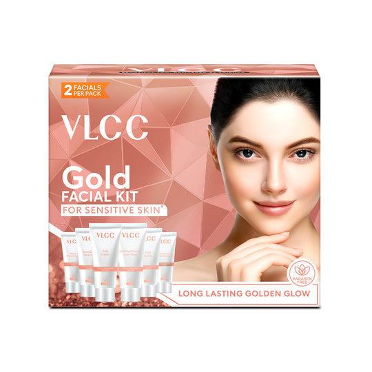 VLCC Gold Facial kit for Sensitive Skin - 60 g Buy at Indicrest