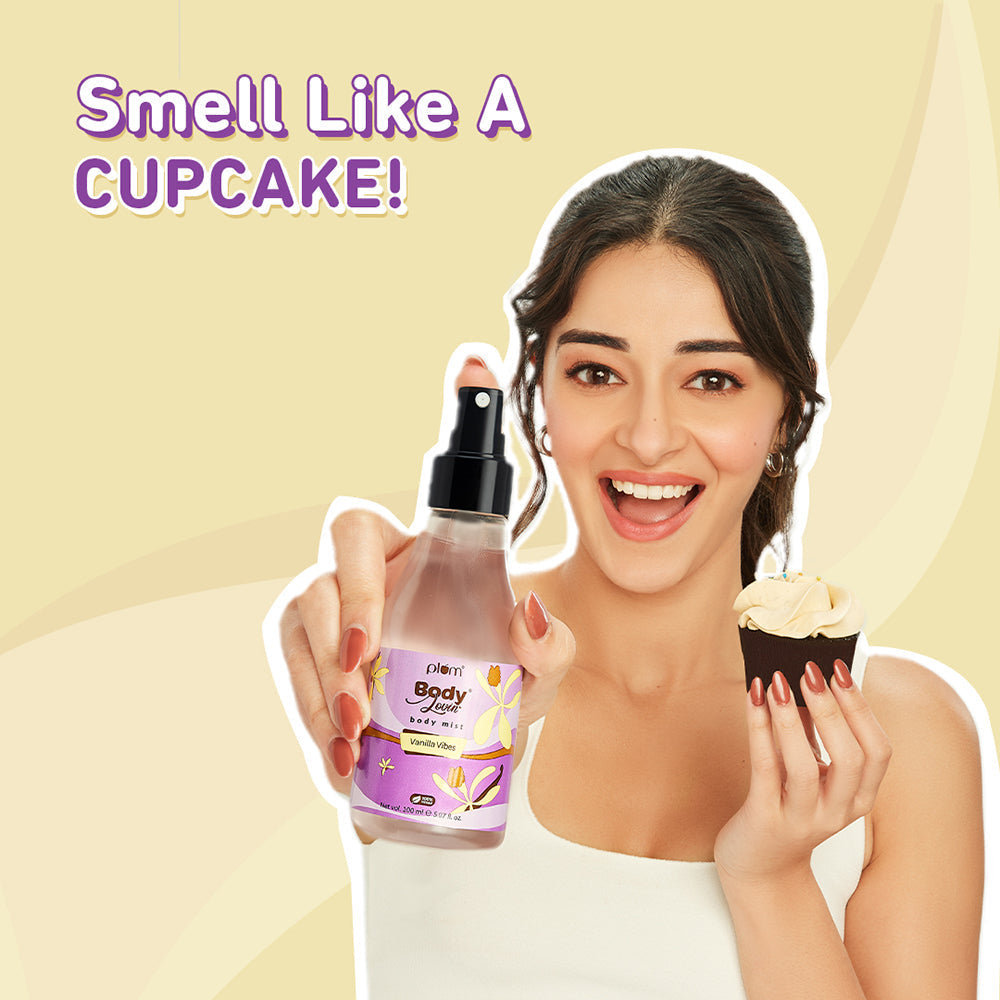 Plum Vanilla Vibes Body Mist by Plum BodyLovin' | Long Lasting | Travel-Friendly | Warm Vanilla Fragrance | Perfume Body Spray, 100ml Buy at Indicrest Image 12