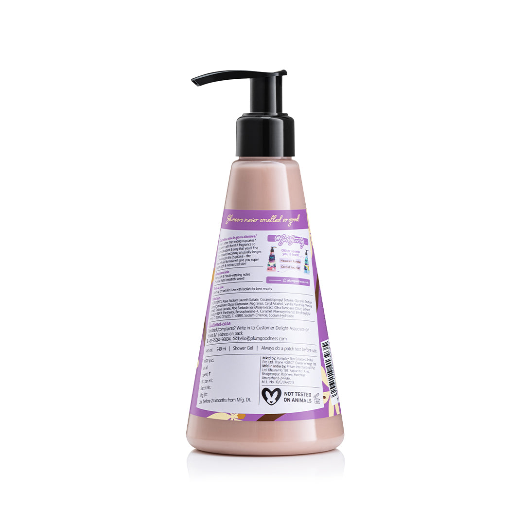 Plum Vanilla Vibes Body Wash by Plum BodyLovin' | SLS-Free | Hydrating Formula | Warm Vanilla Fragrance | Aloe-Infused Body Wash, 240ml Buy at Indicrest Image 9