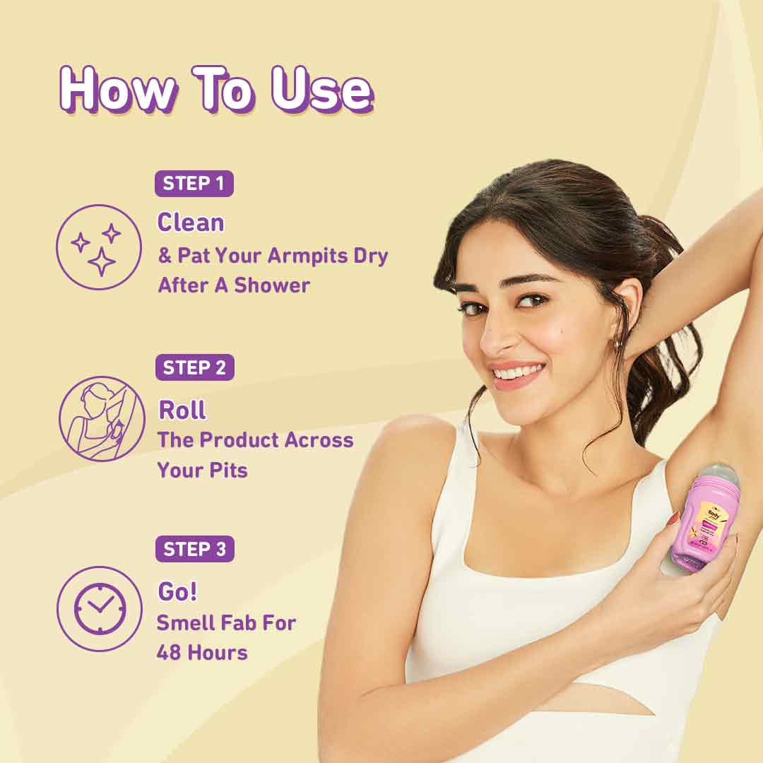 Plum Vanilla Vibes Deodorant Roll On by Plum BodyLovin' | 4% Lactic Acid & 1% Glycolic Acid | Controls Odor & Fades Underarm Darkness | Warm Vanilla Fragrance, 50ml Buy at Indicrest Image 8