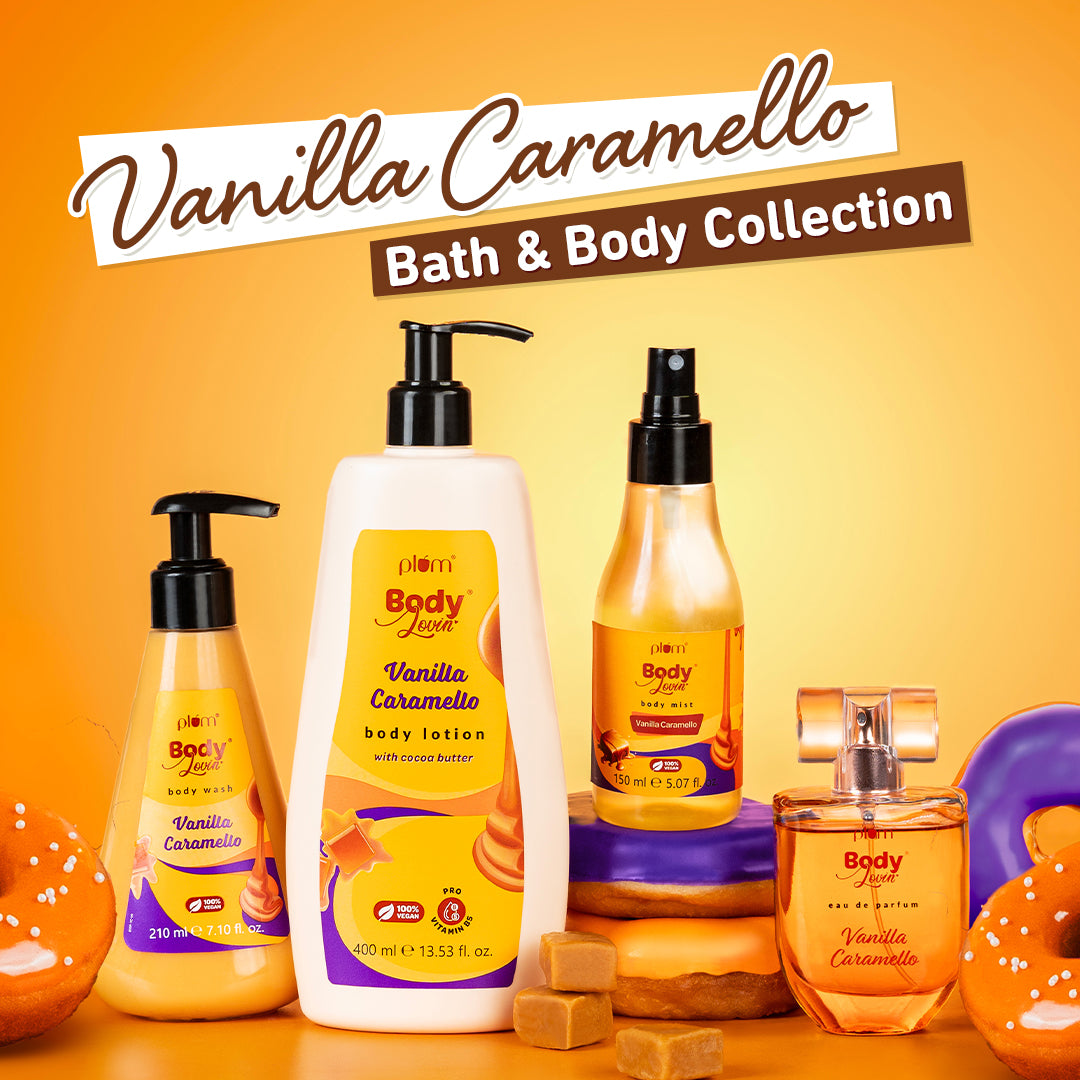 Plum Vanilla Caramello Body Mist by Plum BodyLovin' | Long Lasting |Travel-Friendly | Delicious Warm Vanilla & Caramel Fragrance | Perfume Body Spray, 150ml Buy at Indicrest Image 9