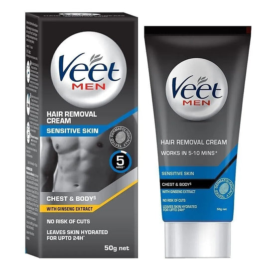 Veet Men Hair Removal Cream Sensitive Skin, 50g - Indicrest Buy at Indicrest
