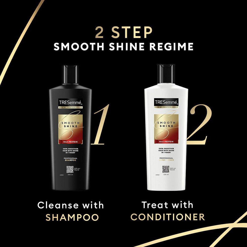 TRESemme Smooth & Shine Conditioner with Biotin & Silk Protein Deeply Moisturizes Dry & Frizzy Hair, 335ml Buy at Indicrest Image 8