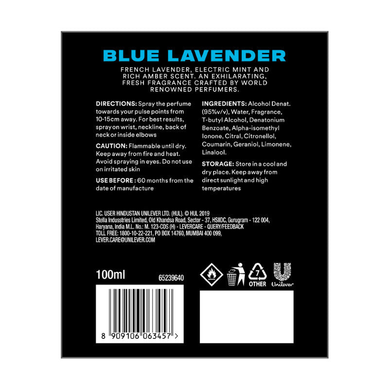 Axe Premium Luxury Perfumes - Blue Lavender, 100ml Buy at Indicrest Image 3