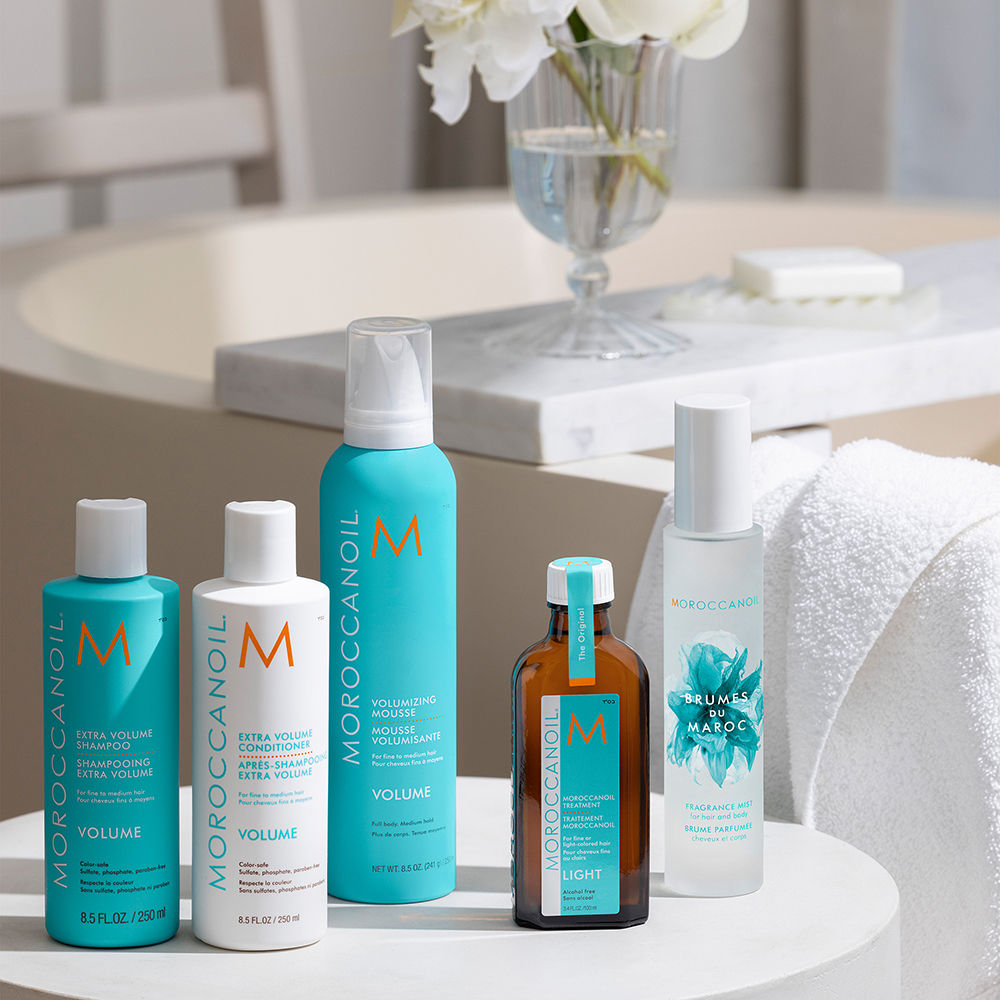 Moroccanoil Extra Volume Shampoo | Argan Oil & Linden Bud | Boosts Shine & Volume For Fine, Limp Hair, 70ml