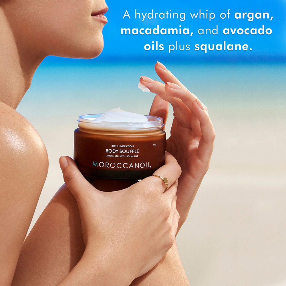 Moroccanoil Body Souffle | Argan Avocado&Squalane | Rich Hydration Soft, Smooth For All Skin Types, 200ml