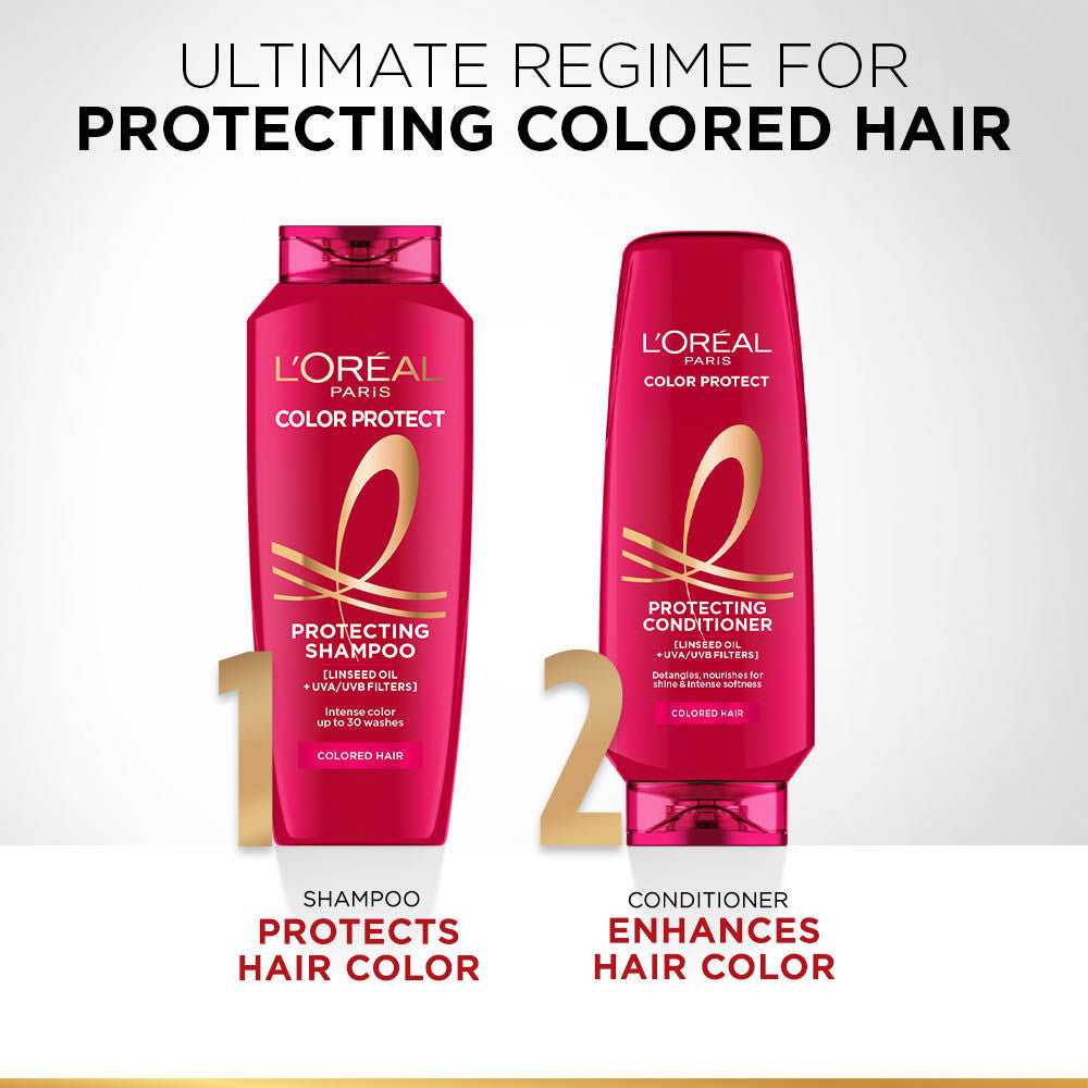 L'Oreal Paris Colour Protect Shampoo With UVA & UVB For Colour-Treated Hair, 650ml Buy at Indicrest Image 7