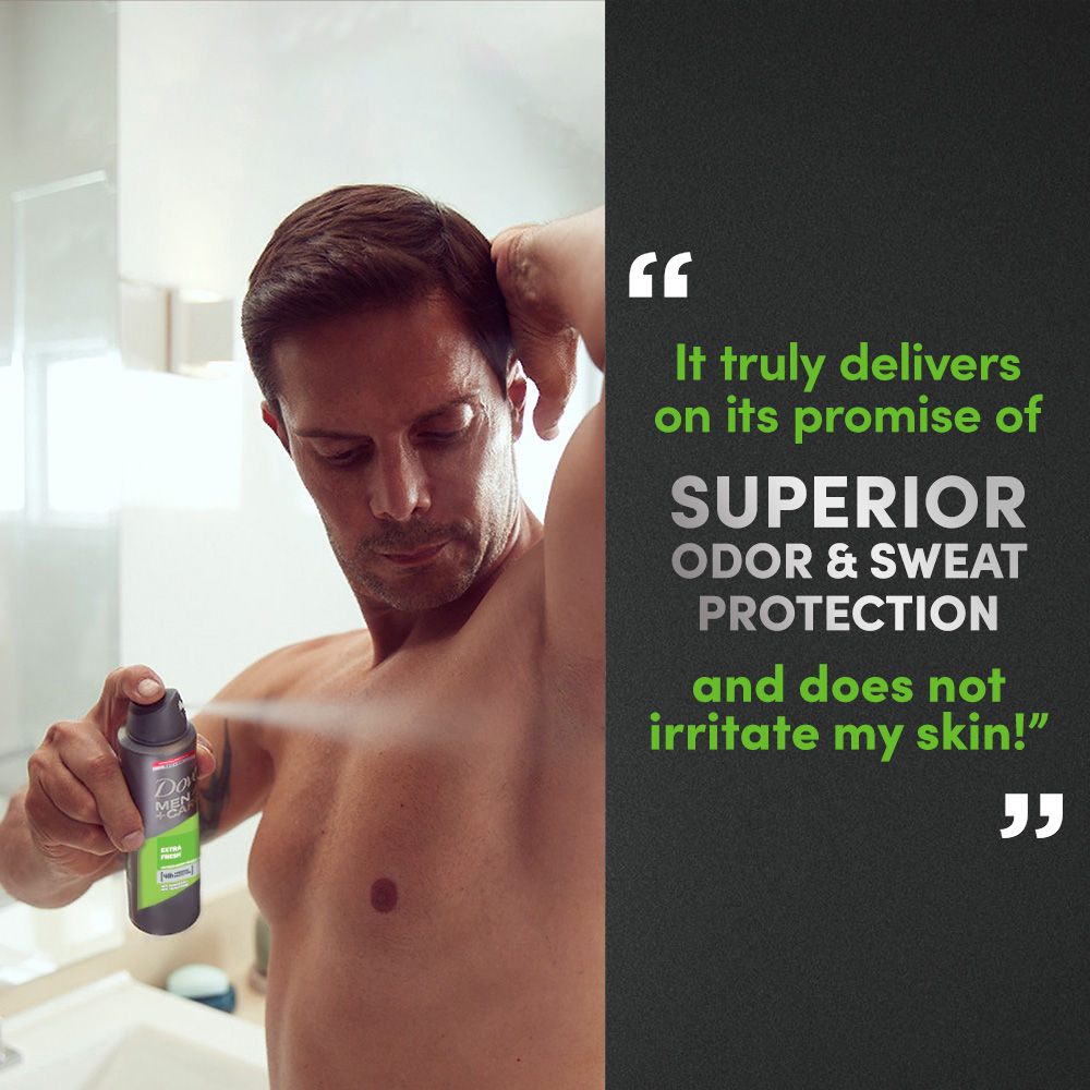 Dove Men + Care Extra Fresh Dry Spray Antiperspirant Deodorant, 250ml Buy at Indicrest Image 7