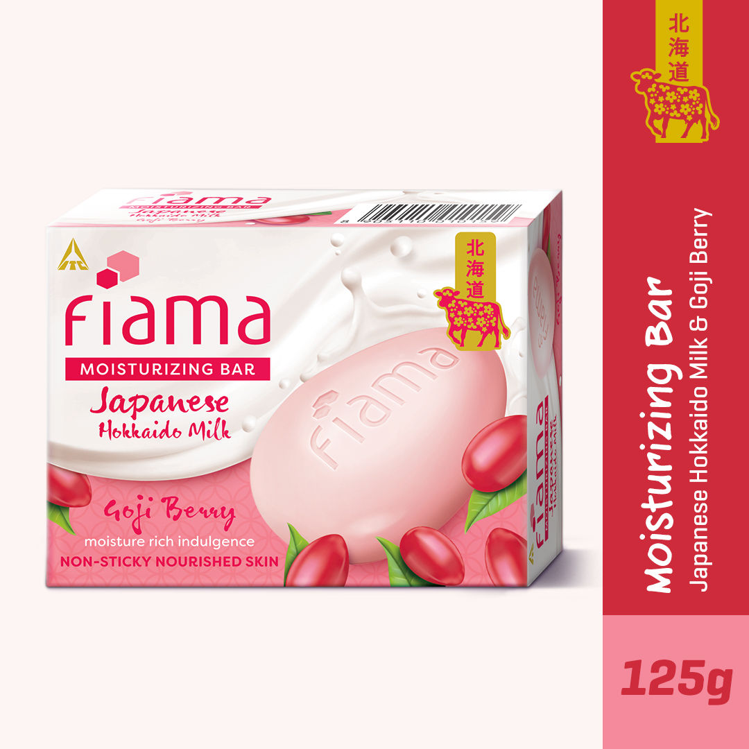 Fiama Japanese Hokkaido Milk & Goji Berry Moisturizing Soap Bar, 125g Buy at Indicrest