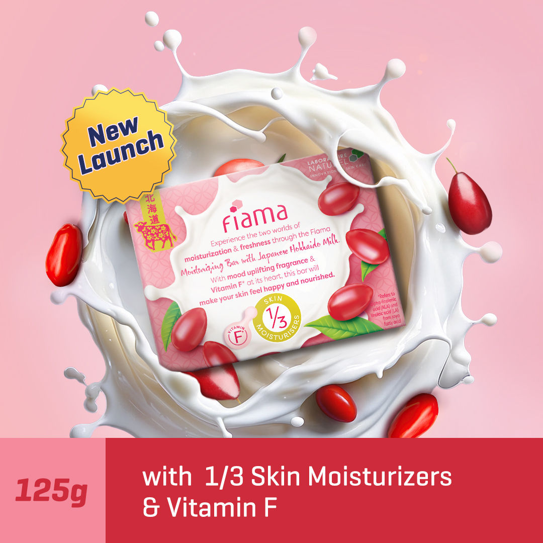 Fiama Japanese Hokkaido Milk & Goji Berry Moisturizing Soap Bar, 125g Buy at Indicrest Image 3