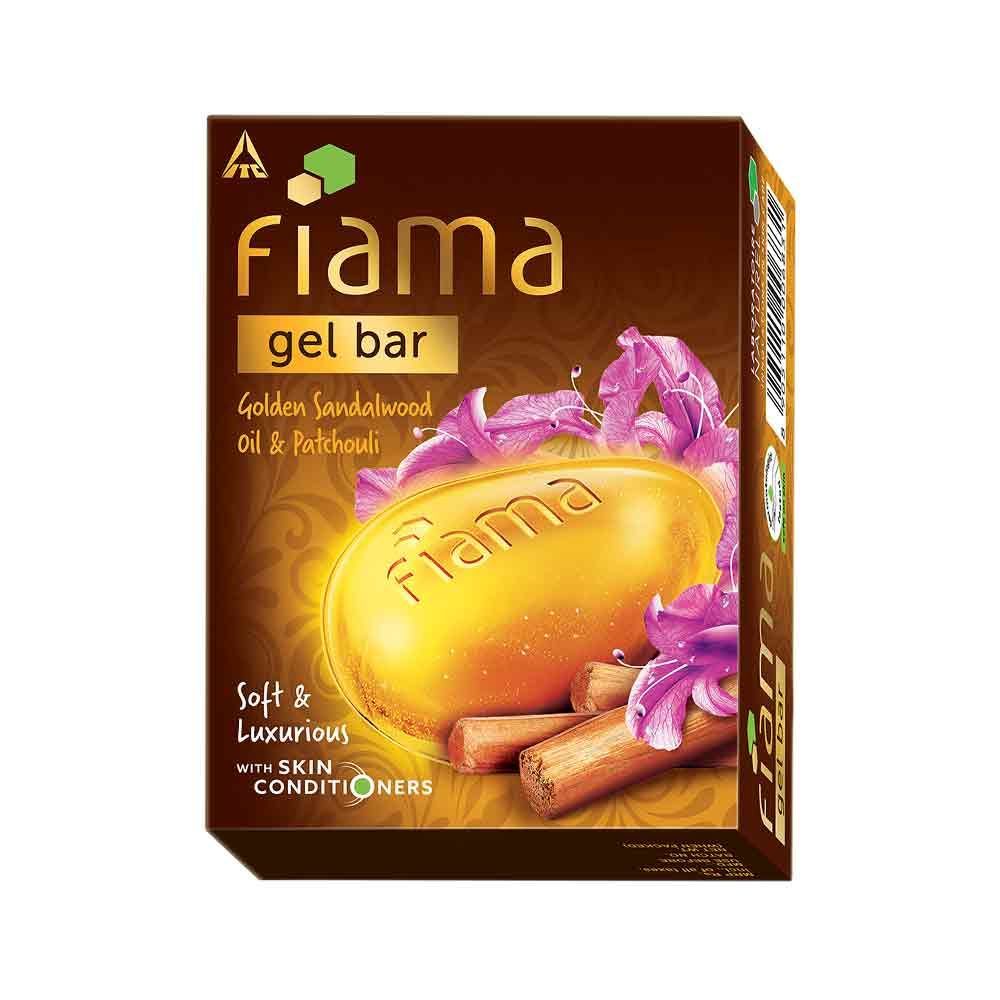 Fiama Golden Sandalwood Oil & Patchouli Gel Bar for Glowing Skin with Skin Conditioners, 125g Buy at Indicrest Image 3