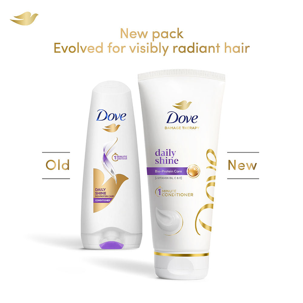 Dove Daily Shine Hair Conditioner with Nutritive Serum for Dull Frizzy Hair, 75ml Buy at Indicrest Image 3