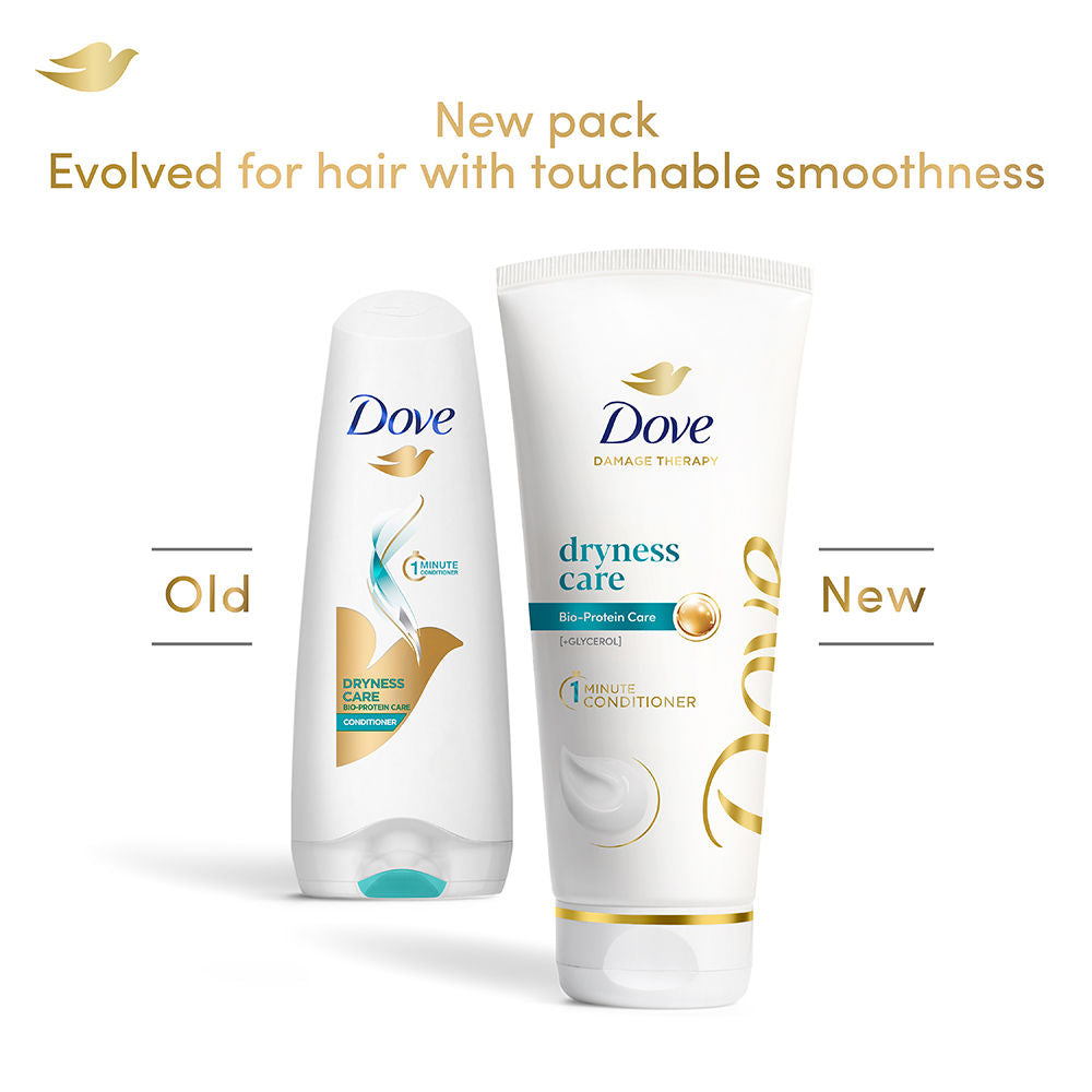 Dove Dryness Care Hair Conditioner For Dry & Frizzy Hair Restores Smoothness, 80ml Buy at Indicrest Image 3