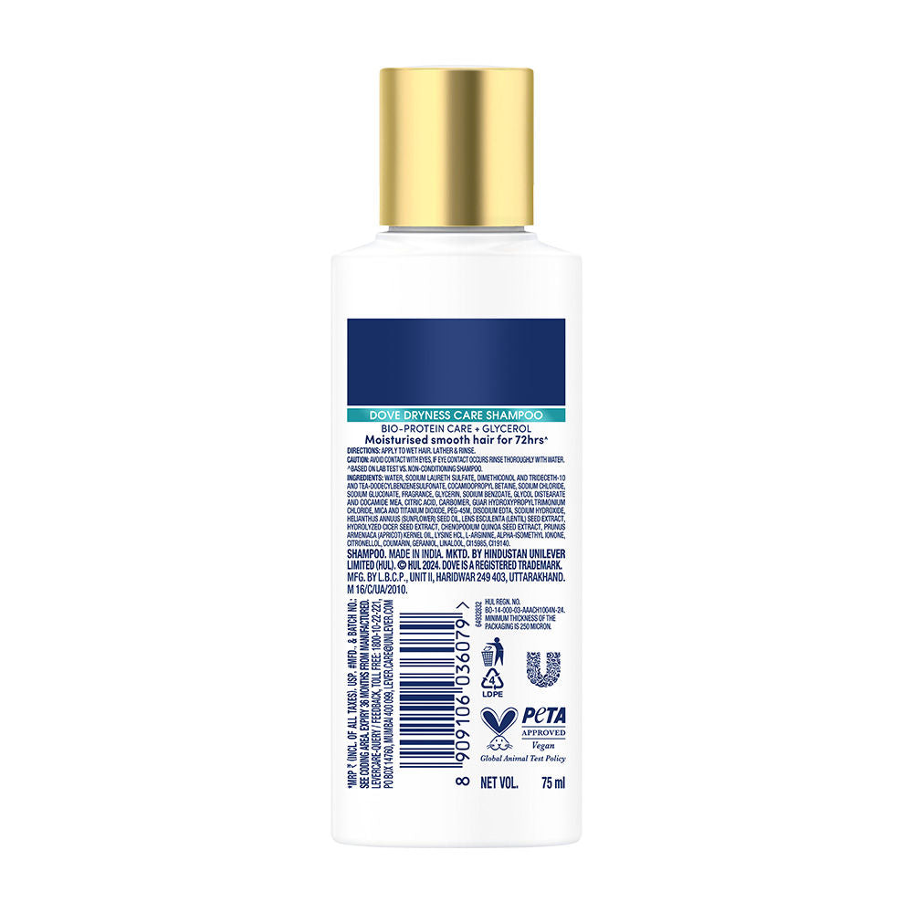 Dove Dryness Care Therapy Shampoo Small Bottle, 80ml Buy at Indicrest Image 9