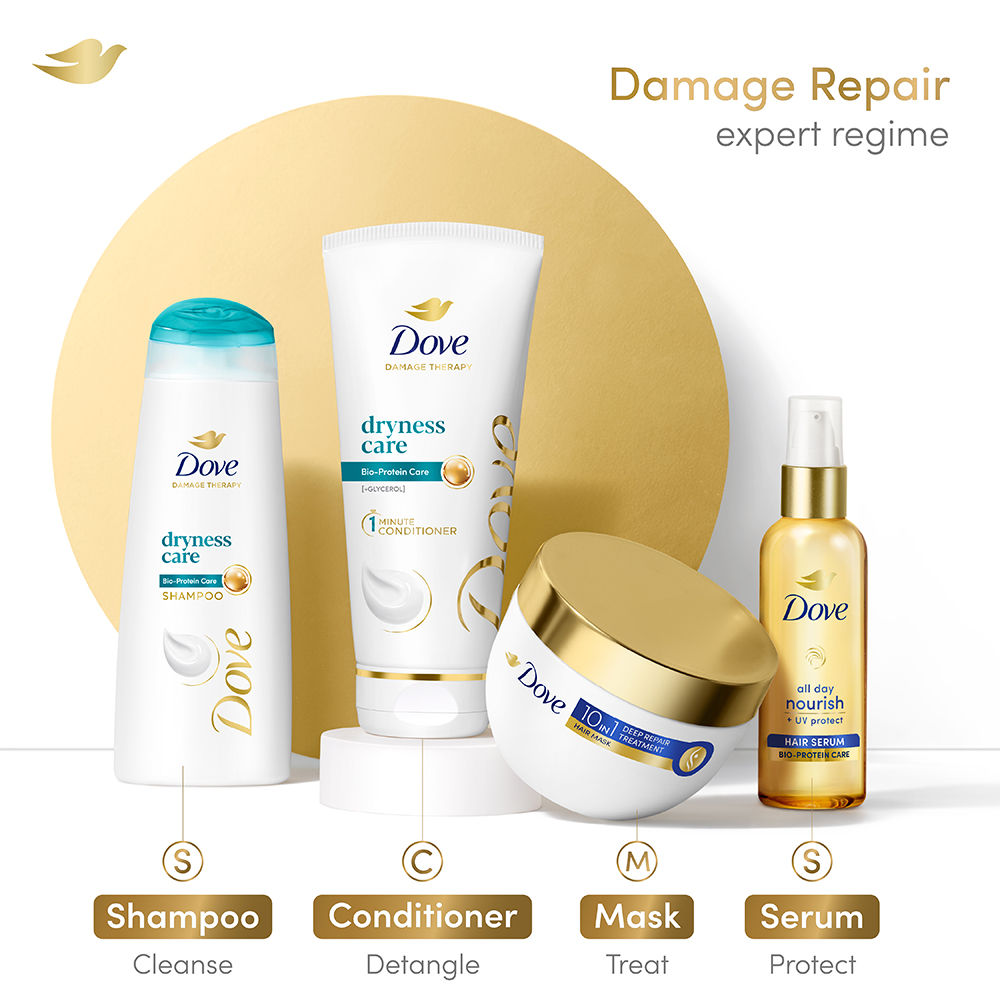 Dove Dryness Care Conditioner with Pro-Moisture Complex to Smoothen & Soften Dry Frizzy Hair, 175ml Buy at Indicrest Image 9